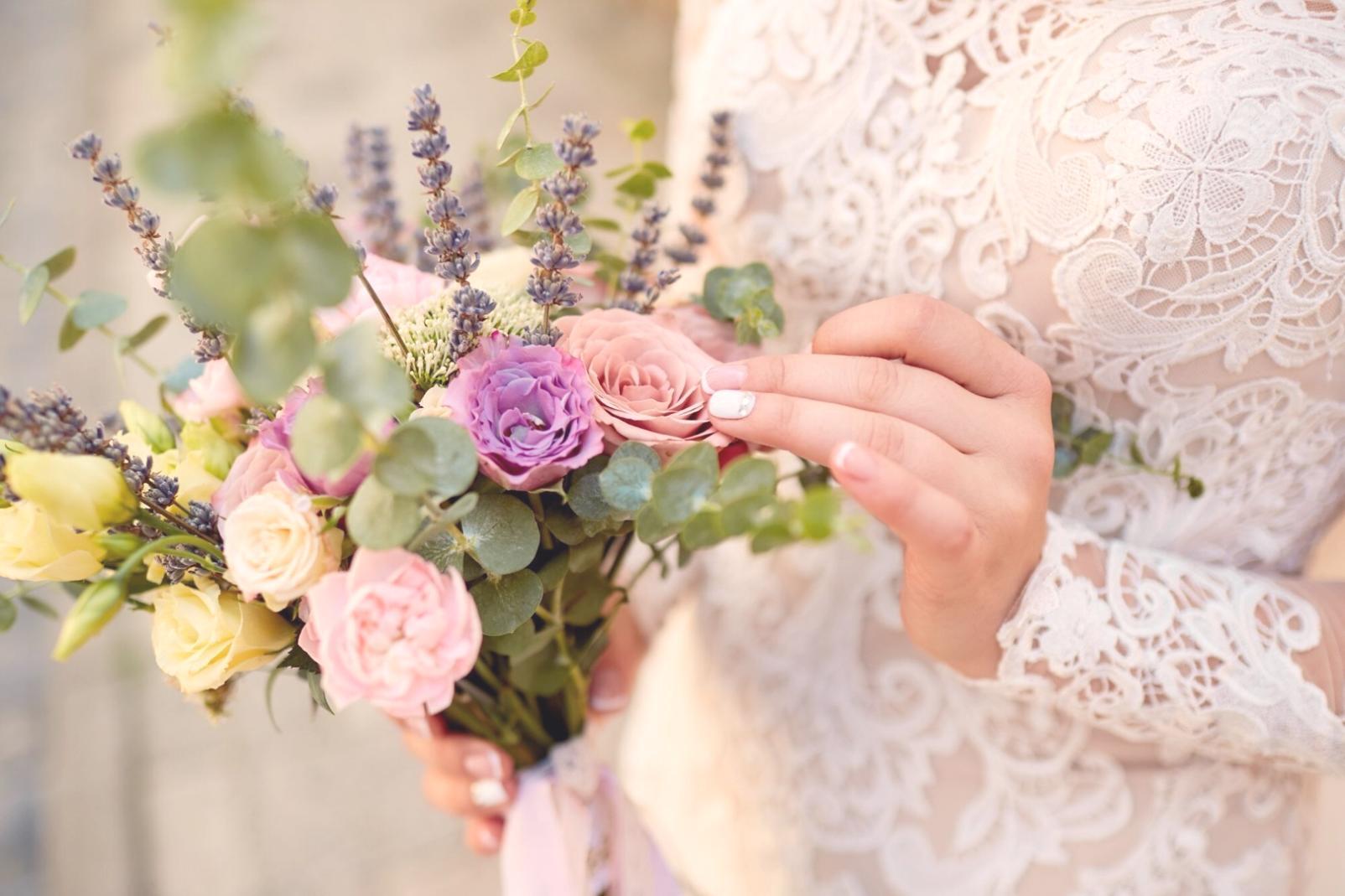 Our team carefully selecting the freshest flowers at the morning market